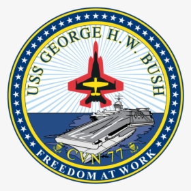 Uss George Hw Bush Logo, HD Png Download, Transparent PNG
