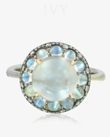 Moonstone And Diamond Ring , Png Download - Diamond, Transparent Png, Transparent PNG