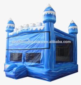 Commercial Material Blue Inflatable Bounce House - Inflatable, HD Png Download, Transparent PNG
