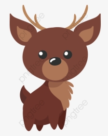 Deer Clipart Eyes - Cute Animal Vector Png, Transparent Png, Transparent PNG