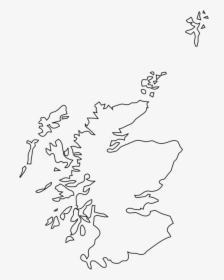 Art,monochrome Photography,text - Plain Map Of Scotland, HD Png Download, Transparent PNG