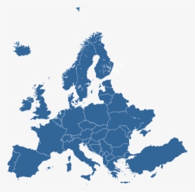 Simple Map Of Europe 2019, HD Png Download, Transparent PNG