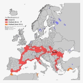 Nuts 3 Europe Map, HD Png Download, Transparent PNG