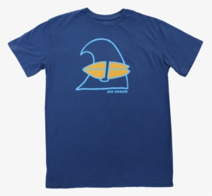 Unisex Navy Wave Tee - Jack Johnson Blue Shirt, HD Png Download, Transparent PNG