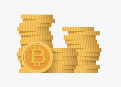 Bitcoin Coin Stack - Almond Biscuit, HD Png Download, Transparent PNG