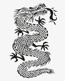 Dragon Monster Black Free Photo - Dragon Tattoo Transparent Background, HD Png Download, Transparent PNG