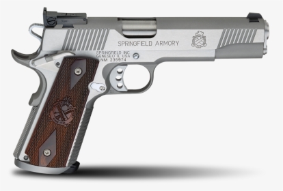 Springfield Armory 1911 Trophy Match Handgun - Springfield Armory 1911 Loaded, HD Png Download, Transparent PNG
