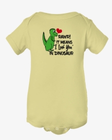 Rawr It Means I Love You In Dinosaur - Cute Christmas Baby Onesies, HD Png Download, Transparent PNG