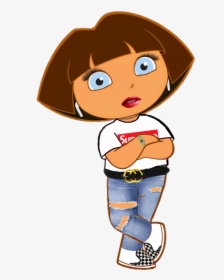 Dora Doratheexplorer Gucci Mlg Swag Freetoedit - Dora As A Vsco Girl, HD Png Download, Transparent PNG