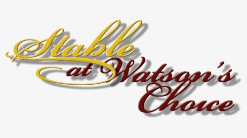 Text Image Of Stable At Watsons Choice - Calligraphy, HD Png Download, Transparent PNG