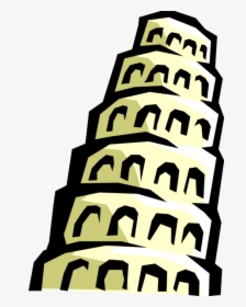 Vector Illustration Of Tower Of Babel Etiological Myth - Tower Of Babel Symbol, HD Png Download, Transparent PNG