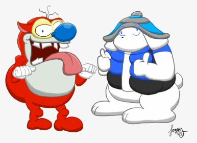 Scuff & Stimpy - Cartoon, HD Png Download, Transparent PNG