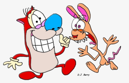 Stimpy And Ren - No Parking Berry Nickelodeon 25, HD Png Download, Transparent PNG