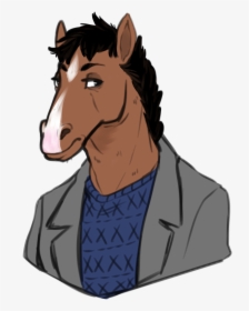 - Bojack Horseman Drawing , Png Download - Mustang Horse, Transparent Png, Transparent PNG