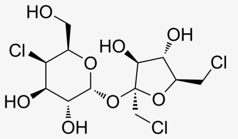 File - Sucralose2 - Molecular Structure Of Sucralose, HD Png Download, Transparent PNG