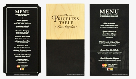 Menu Cover Collections , Png Download - Paper Table Mat Menus, Transparent Png, Transparent PNG