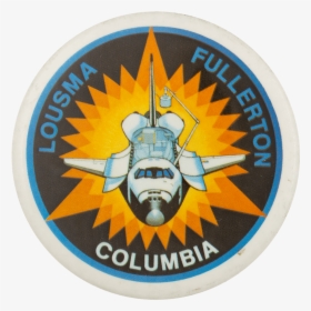 Lousma Fullerton Columbia Event Button Museum - Columbia Nasa Logo, HD Png Download, Transparent PNG