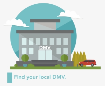 A Graphic Of A Dmv Building - Illustration, HD Png Download, Transparent PNG