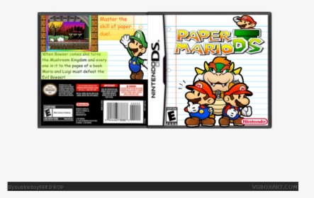 Paper Mario Ds Box Art Cover - Paper Mario, HD Png Download, Transparent PNG