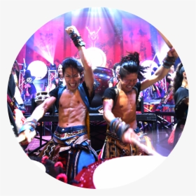 Yamato Two Drummers With Arms Raised In Air Ready To, HD Png Download, Transparent PNG
