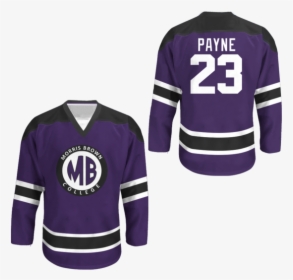 Martin Morris Brown College Hockey Jersey Color - Voorhees Jersey, HD Png Download, Transparent PNG
