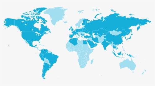 Mapa - Footer World Map, HD Png Download, Transparent PNG