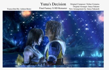Final Fantasy X Tidus And Yuna Water, HD Png Download , Transparent Png  Image - PNGitem
