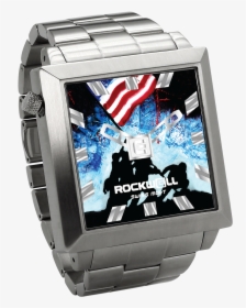 Joe Everson Signature Iwo Jima 50mm2 Silver - Square American Flag Watch, HD Png Download, Transparent PNG