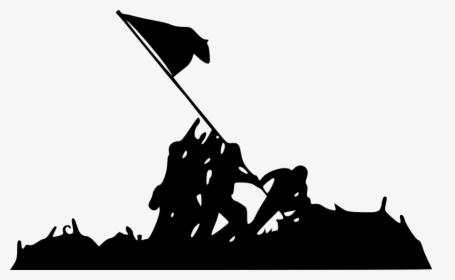 Iwo Jima Flag Silhouette, HD Png Download, Transparent PNG