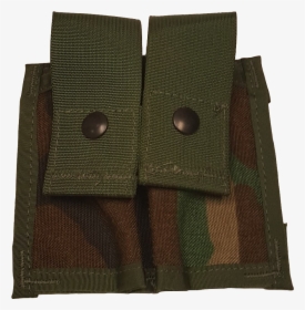 Molle Ii 40mm Pyrotechnic Pouch Double Woodland - Leather, HD Png Download, Transparent PNG