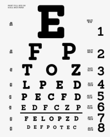 This Free Icons Png Design Of Snellen Eye Test Chart - Eye Exam Line 5, Transparent Png, Transparent PNG