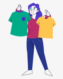 Try On A Shirt Clipart, HD Png Download, Transparent PNG