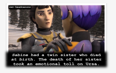 Sabine Had A Twin Sister Who Died At Birth - Star Wars Rebels Sabine Headcanons, HD Png Download, Transparent PNG