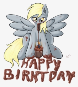 Derpy Hooves Rainbow Dash Pony Mammal Cartoon Vertebrate - Derpy Birthday My Little Pony, HD Png Download, Transparent PNG