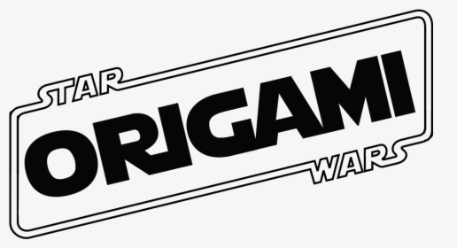 Star Wars Origami - Black-and-white, HD Png Download, Transparent PNG