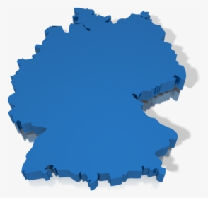 German Clipart Map Germany - Germany Map Blue Transparent, HD Png Download, Transparent PNG