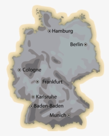 Germany Precipitation Map - Weather Map Of Germany, HD Png Download, Transparent PNG