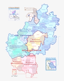 1024px-hessen 1900 - Svg - Map Of Hessen, HD Png Download, Transparent PNG