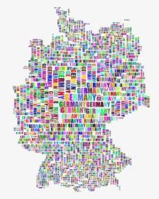 Germany Map Typography Prismatic - Europawahl 2019 Deutschland Ergebnisse, HD Png Download, Transparent PNG