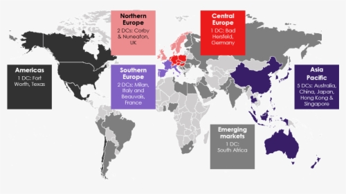 Supply Chain Map - G4s Countries Of Operation, HD Png Download, Transparent PNG