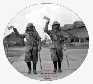 Someone In The War Using The Gas Alarm Rattle, HD Png Download, Transparent PNG