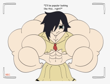 Beefy Tomoko - Buff Tomoko, HD Png Download, Transparent PNG