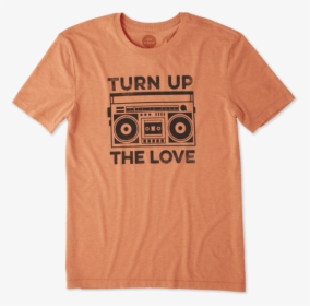 Men S Turn Up The Love Cool Tee - T-shirt, HD Png Download, Transparent PNG