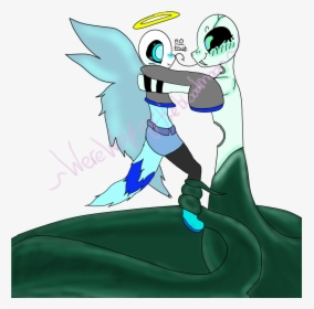 More Of The Naga And Carer Au I Wuv It So Much Uwu - Cartoon, HD Png Download, Transparent PNG