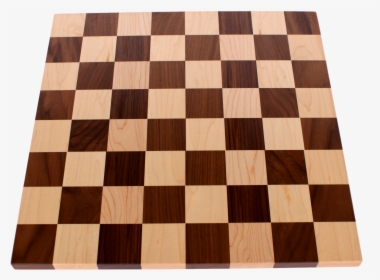 Deluxe Walnut/maple Chess Or Checker Board - Chess, HD Png Download, Transparent PNG