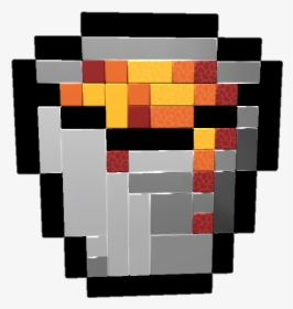 Pixelart Of “lava Bucket” From “minecraft” Wip - Lava Bucket Minecraft, HD Png Download, Transparent PNG