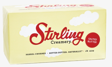 Stirling Creamery Salted Butter - Stirling Creamery, HD Png Download, Transparent PNG