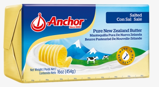 Anchor Salted Butter - Anchor Butter Unsalted 227g, HD Png Download, Transparent PNG