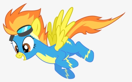 Spitfire Flying - My Little Pony Wonderbolts Spitfire, HD Png Download, Transparent PNG