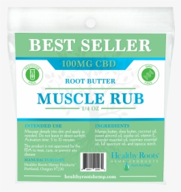Cbd Root Butter Muscle Rub Travel Size 100mg - Poster, HD Png Download, Transparent PNG